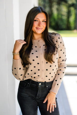 Polka Party Sweater Top