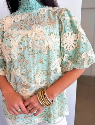 Heirloom Garden Eyelet Top - Instyle Boutique
