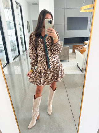 Lots To Love Latte Leopard Dress