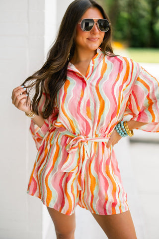 Sorbet Swirl Romper - Instyle Boutique