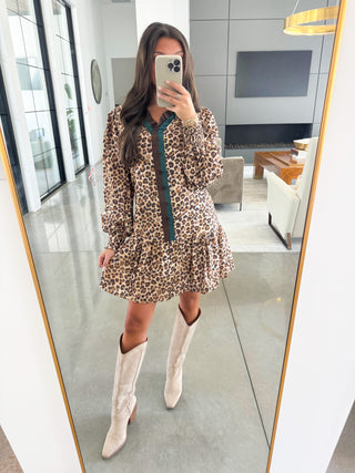 Lots To Love Latte Leopard Dress