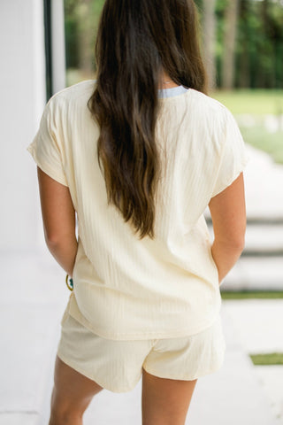 The Everyday Ribbed Set- Yellow - Instyle Boutique