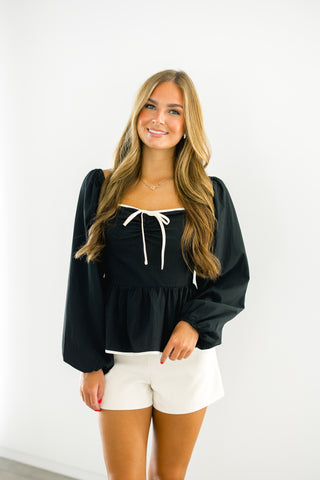 Penny Peplum Top