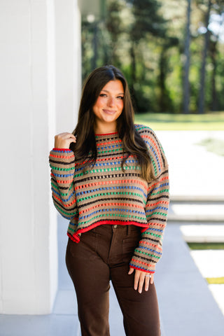 For Good Reason Mocha Knitted Sweater