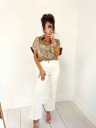 Move It Metallic Leopard Top