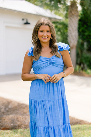 Quiet Skies Periwinkle Dress - Instyle Boutique
