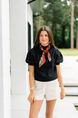 The Scarlet Scarf Top
