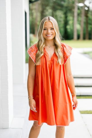 Smooth Transitions Poplin Mini Dress
