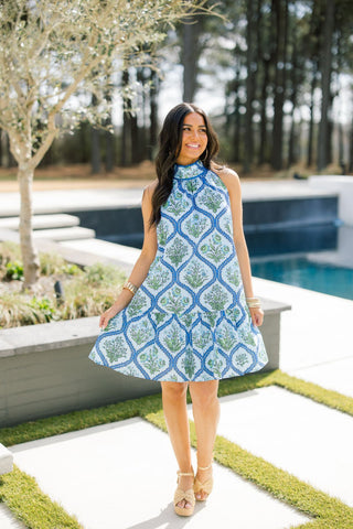 Veranda Vine Halter Dress - Instyle Boutique