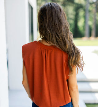 Hazelwood Rust Bubble Top