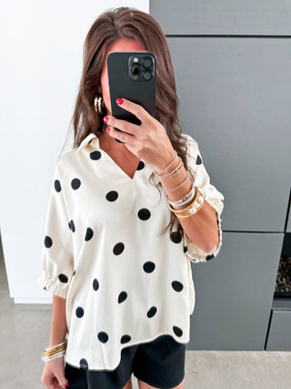 I Spotted You Ivory Top - Instyle Boutique
