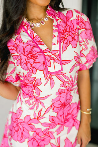 Pink Bloom & Blossom Dress - Instyle Boutique