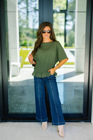 Glam In Green Top