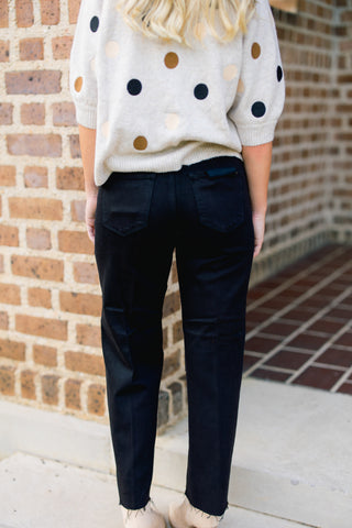 Now You Know Black Denim