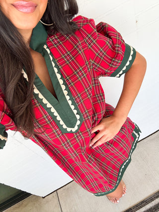 Holiday Plaid Perfection Dress