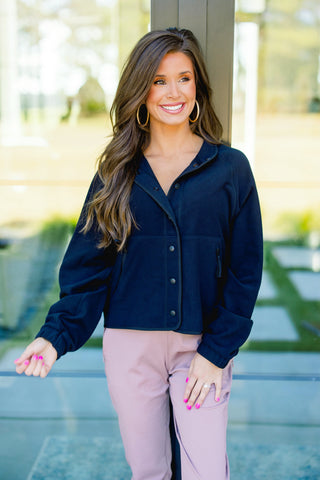 Becca Black Fleece Jacket ~FINAL SALE~
