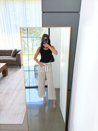 City Lines Black Stripe Pants
