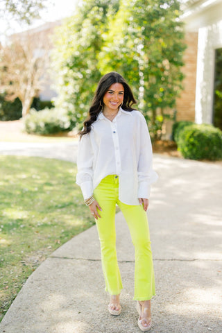 Long Days Lime Denim - Instyle Boutique