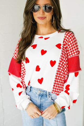 Hearts and Hugs Sweater Top - Instyle Boutique
