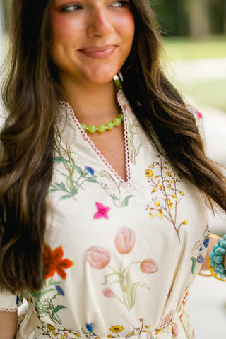 Botanical Bliss Floral Dress - Instyle Boutique
