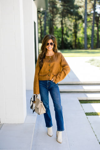 Better Days Brown Suede Jacket