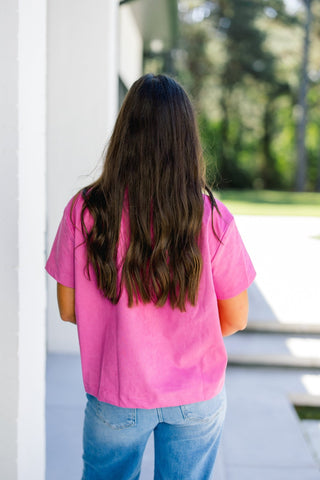 Worth It Pink Suede Top - Instyle Boutique