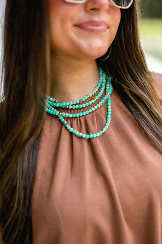 Hazelwood Brown Bubble Top - Instyle Boutique