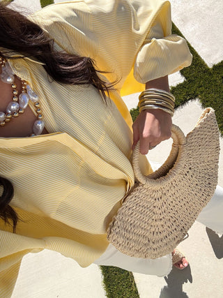 In The Moment Top - Yellow - Instyle Boutique