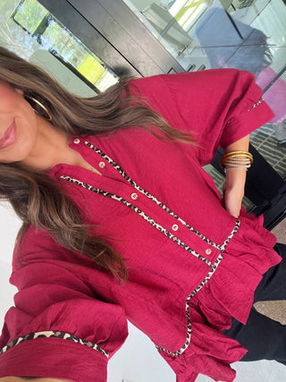 The Garnet Glow Top