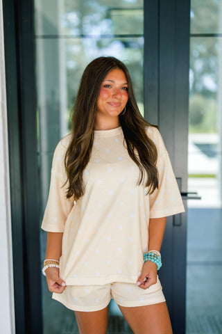 Polka Dot Pretty Yellow & White Set - Instyle Boutique