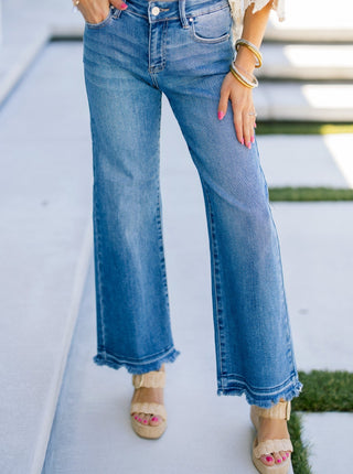 Mallory Mid Rise Cropped Denim - Instyle Boutique