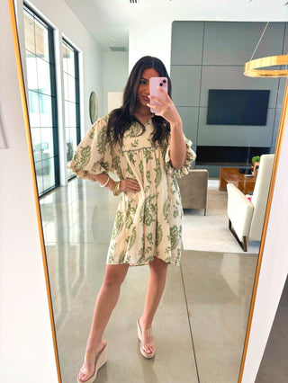 Spring Days Sage Dress - Instyle Boutique