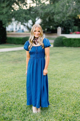 The Lone Star Denim Midi Dress - Instyle Boutique