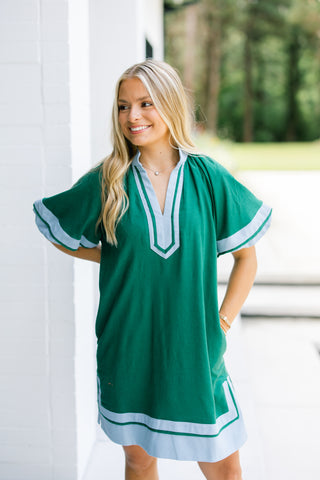 Picnic Weather Green Dress