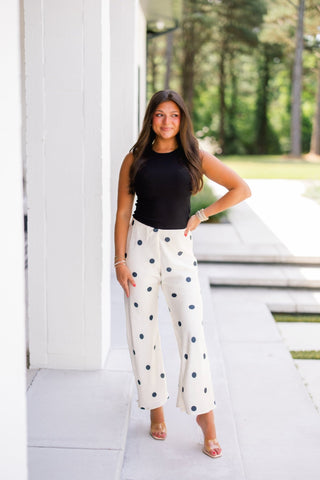 Chic Dot Satin Pants - Instyle Boutique