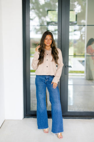 So Soft Suede Natural Jacket ~BLACK FRIDAY DEAL~ - Instyle Boutique