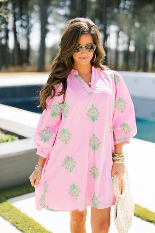 On Island Time Pink Dress - Instyle Boutique
