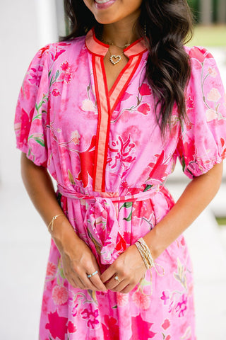 Bloom & Bow Midi Dress - Instyle Boutique