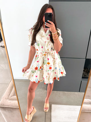 Botanical Bliss Floral Dress