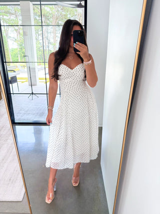 Dot My Heart Midi Dress - Instyle Boutique