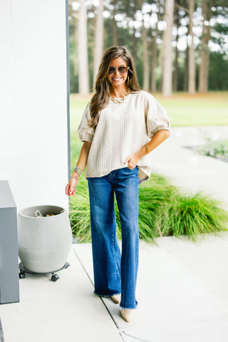 What I Want Taupe Top