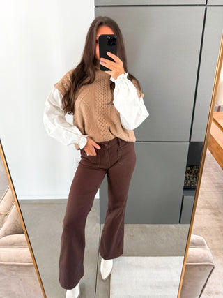 Fall Feels Camel Sweater Top