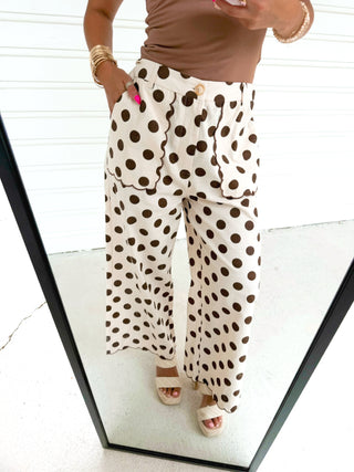 Connect The Dot Mocha Pants - Instyle Boutique