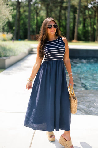 Sailor's Sweetheart Maxi Dress - Instyle Boutique
