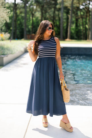 Sailor's Sweetheart Maxi Dress - Instyle Boutique