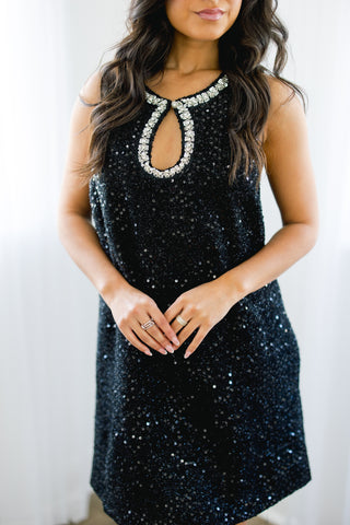 Life Of The Party Black Dress