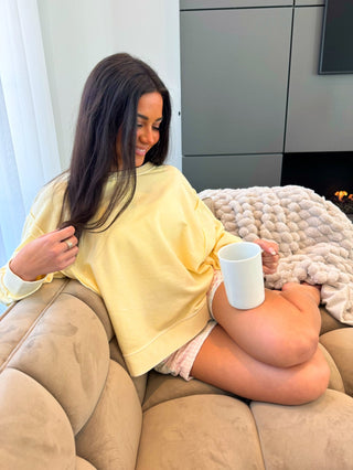 Pretty In Pastels Top - Yellow - Instyle Boutique