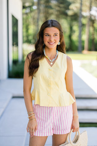 Sugar & Shore Stripe Shorts - Instyle Boutique