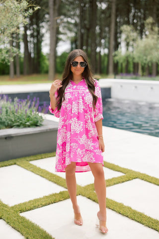 Magenta Sunshine Swing Dress - Instyle Boutique