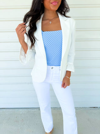 Business White Blazer ~PREORDER~ - Instyle Boutique